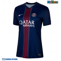 Camisa de Futebol Paris Saint-Germain Equipamento Principal Mulheres 2025-26 Manga Curta